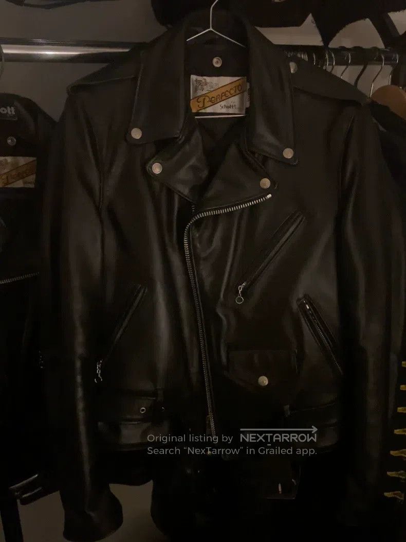 Schott Schott NYC 618 Classic Motorcycle Leather Jacket Size US XXS / EU 40 - 1 Thumbnail