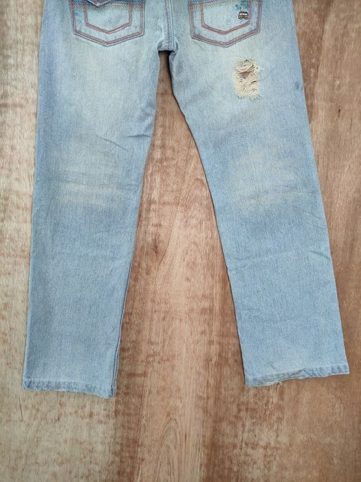 Japanese Brand Blue Moon blue distressed denim jeans pants #46-088DLL Size 30" / US 8 / IT 44 - 10 Thumbnail
