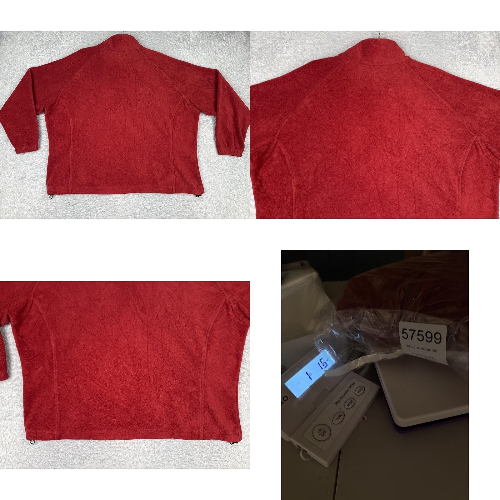 Vintage Columbia Jacket Womens 2X Red Fleece Full Zip Pockets Outdoor Hiking Warm Size XXL / US 16-18 / IT 52-54 - 9 Thumbnail