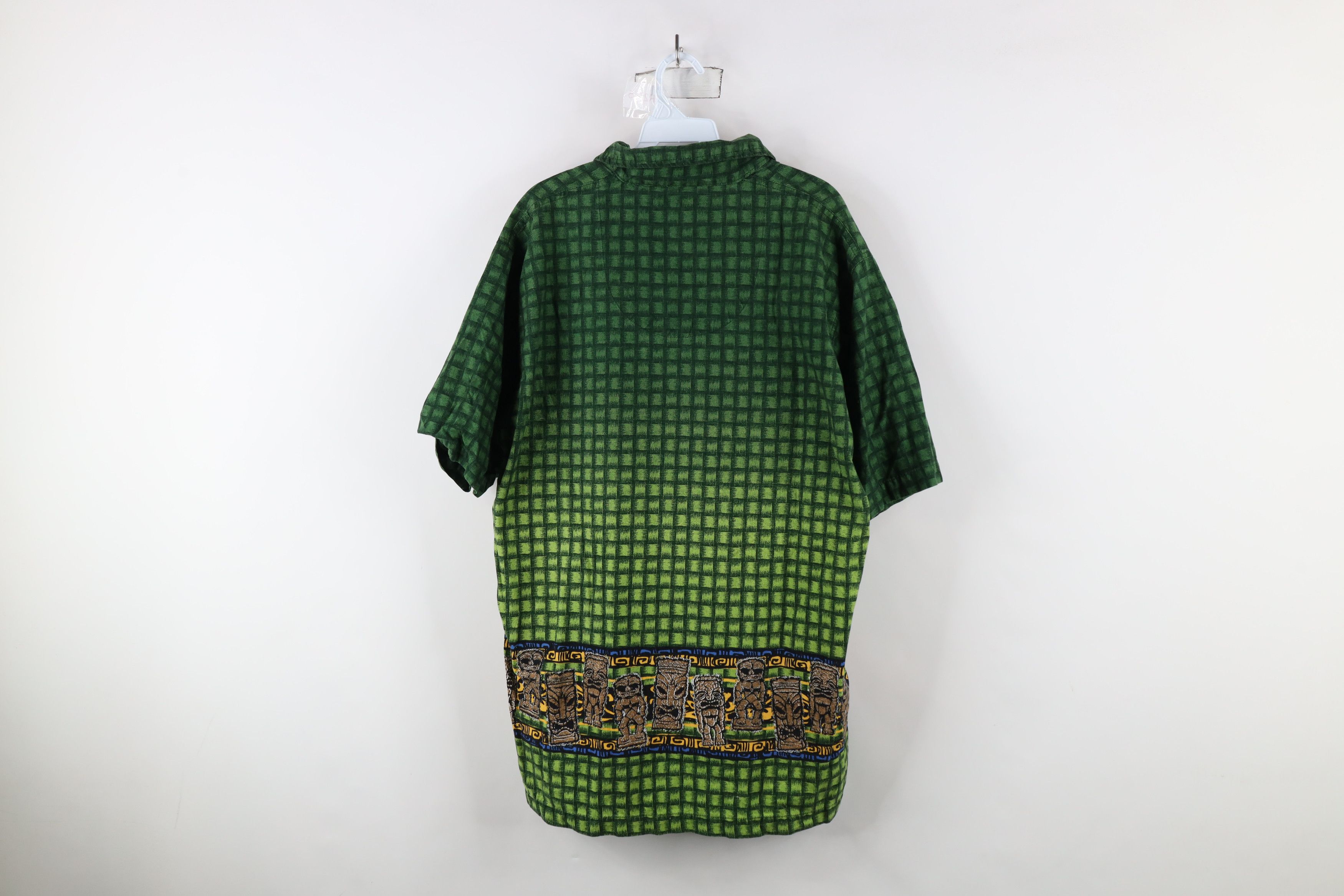 Vintage Vintage Y2K 90s Streetwear Collar Tiki Hawaiian Button Shirt Size US L / EU 52-54 / 3 - 10 Thumbnail