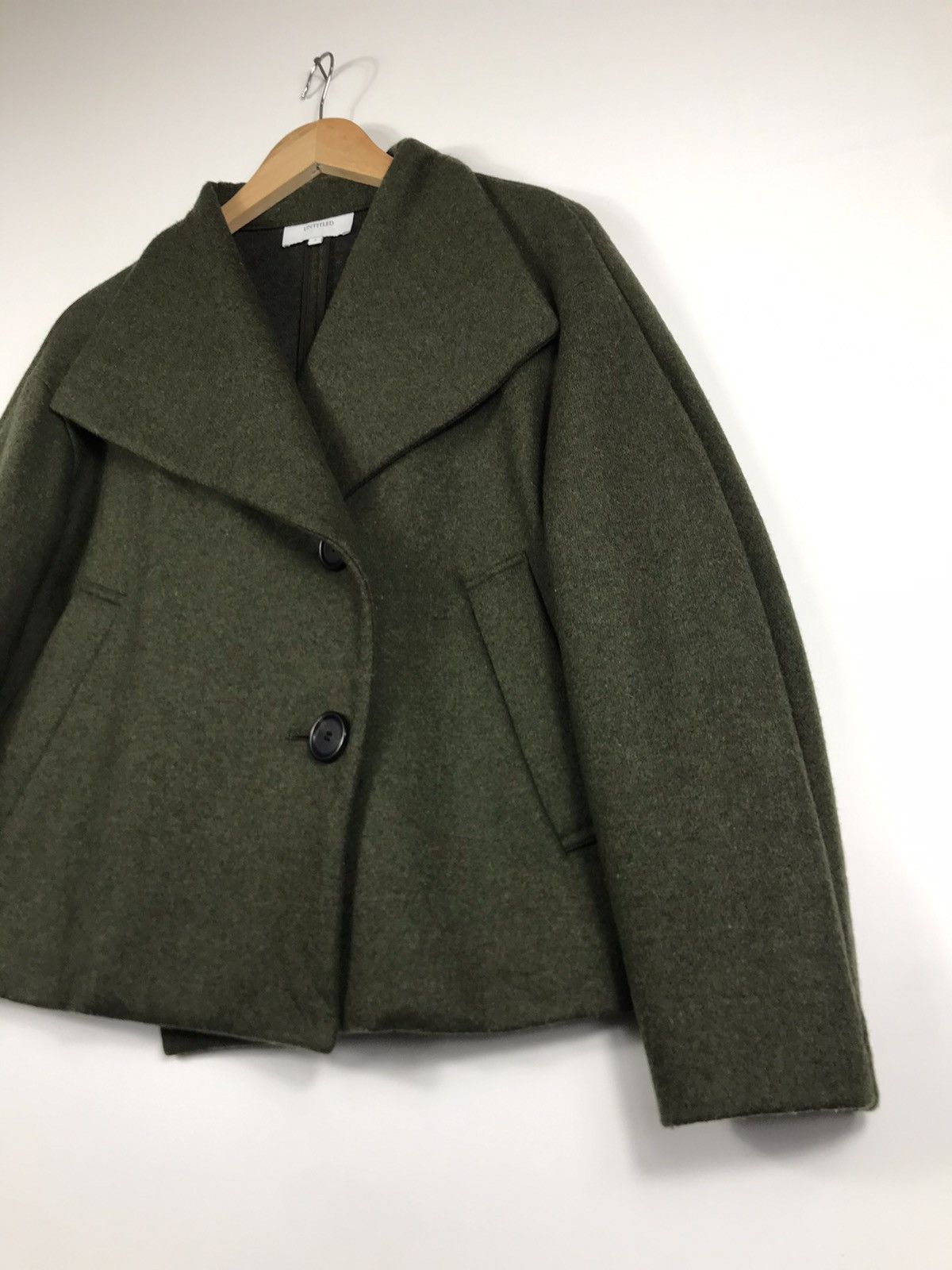 Japanese Brand × Untitled&Co 🔥Untitled Waterfall Colar Button Cropped Coat Jacket Size XS / US 0-2 / IT 36-38 - 3 Thumbnail