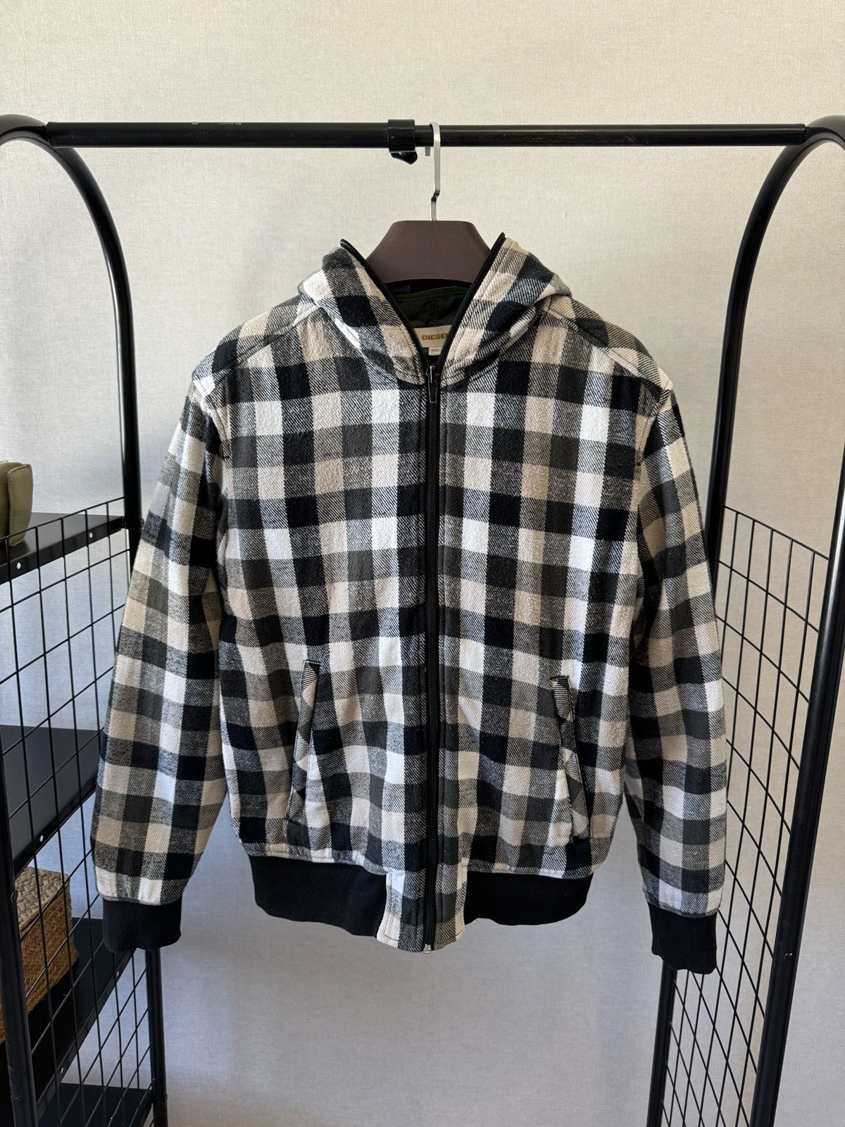 Diesel Diesel vintage y2k checkered flannel lined full zip jacket Size US L / EU 52-54 / 3 - 3 Thumbnail
