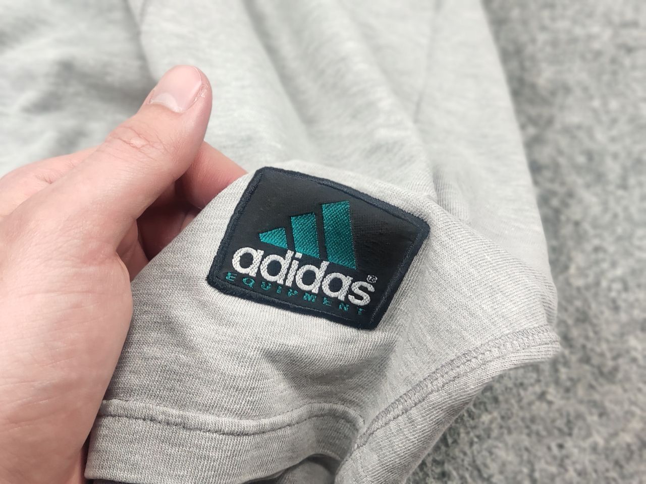 Adidas Vintage 90's Adidas Equipment logo Gray Cotton Shorts Wide Size US 32 / EU 48 - 10 Thumbnail