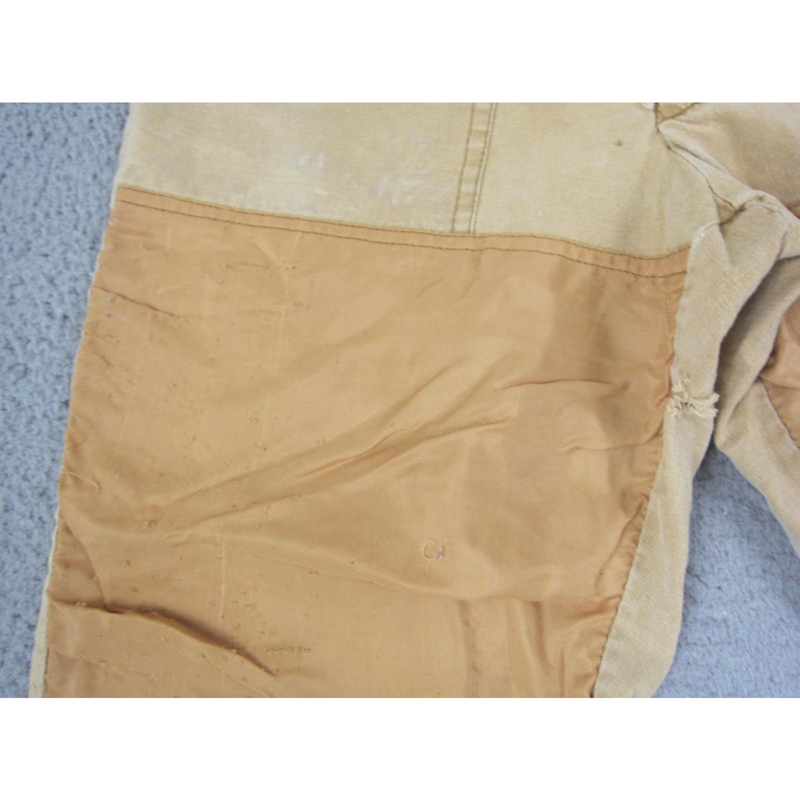 Vintage VINTAGE 10X Americas Finest Pants Carpenter Mens 32x25 Brown Leather Trim Pockets Size US 32 / EU 48 - 4 Thumbnail