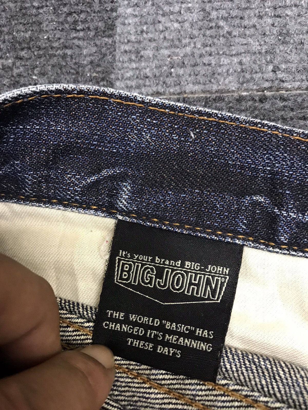 Big John × Vintage 💥FLARE💥VINTAGE BIG JOHN JAPAN STONEWASH FLARE DENIM F452 Size US 29 - 19 Thumbnail