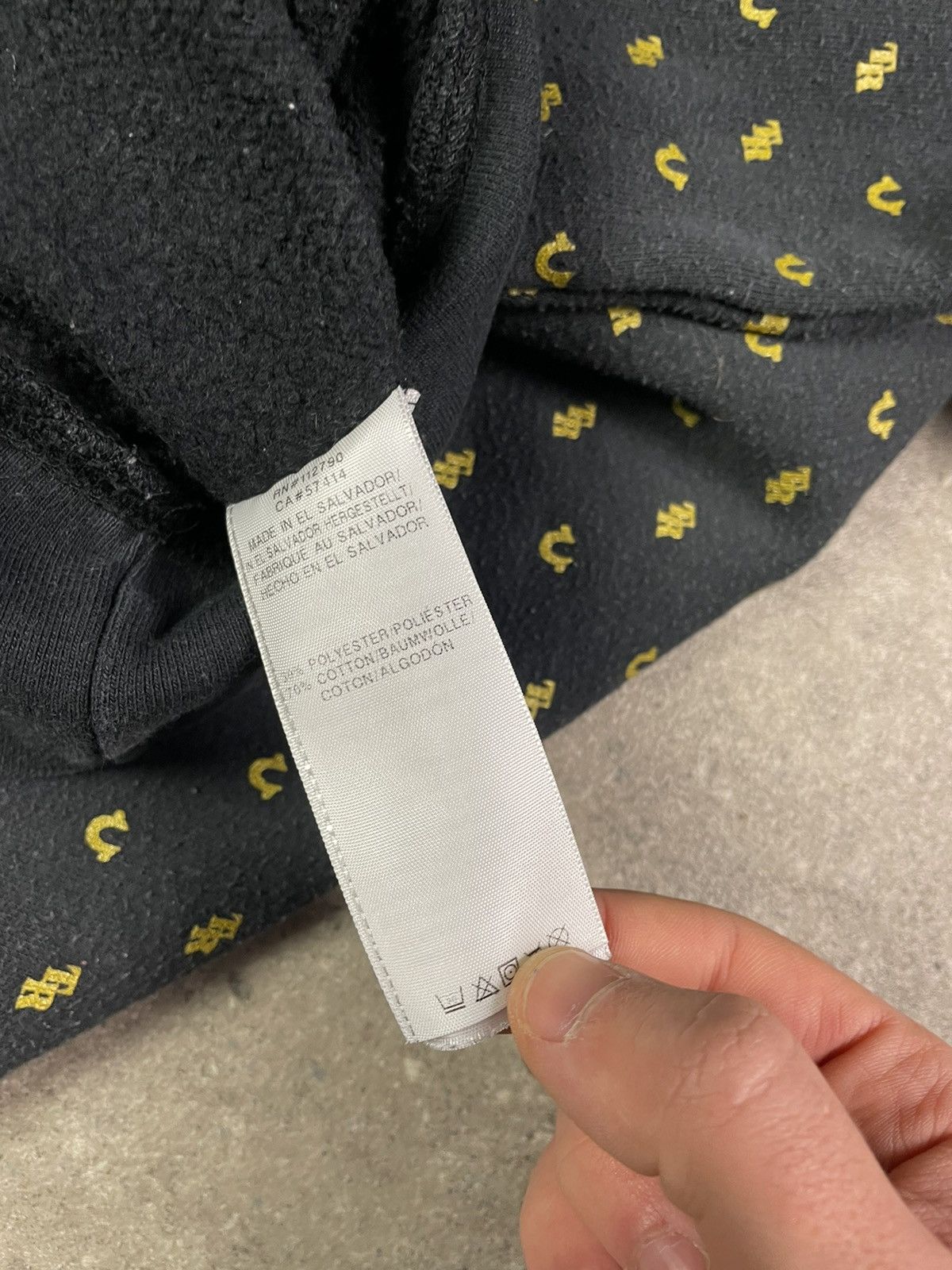 True Religion True Religion Vintage Y2k Fullprint Hoodie Monogram Hype Size US XXL / EU 58 / 5 - 4 Thumbnail