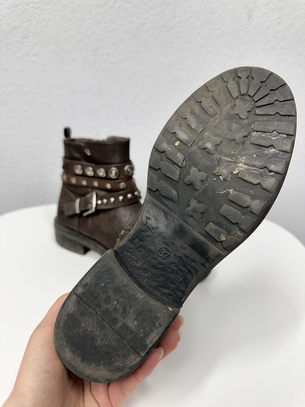 A.S.98 Vintage Leather Boots Ankle Rare AS 98 GUIDI JAPAN KAPITAL Size US 7 / IT 37 - 10 Thumbnail