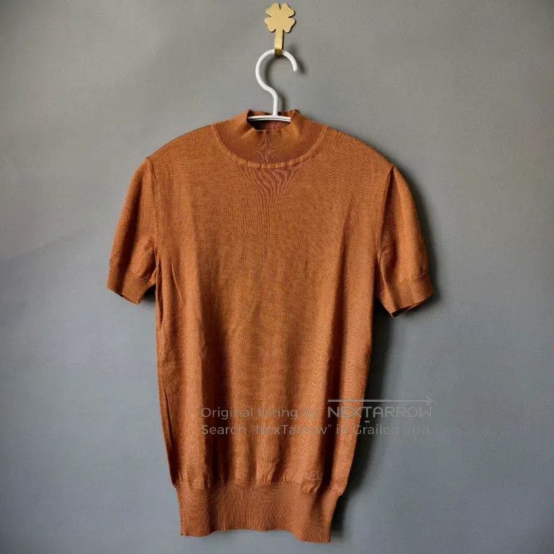 Hermes Hermes Silk cashmere carriage embroidery top, lightweight Size XXS / US 00 / IT 34 - 1 Thumbnail