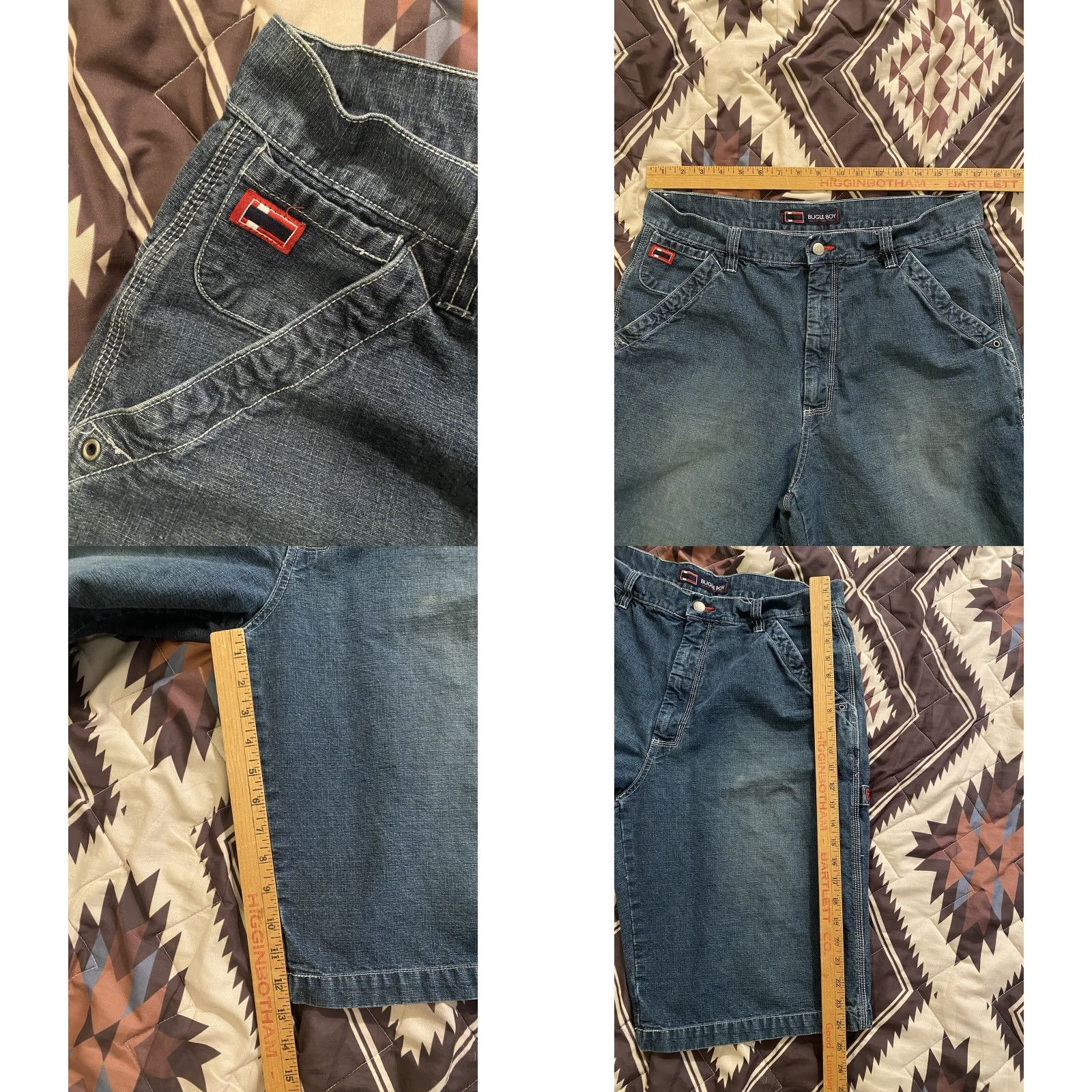 Bugle Boy VINTAGE Bugle Boy 77 Denim Short Baggy Streetwear JNCO style Men’s 34 Size US 34 / EU 50 - 8 Thumbnail