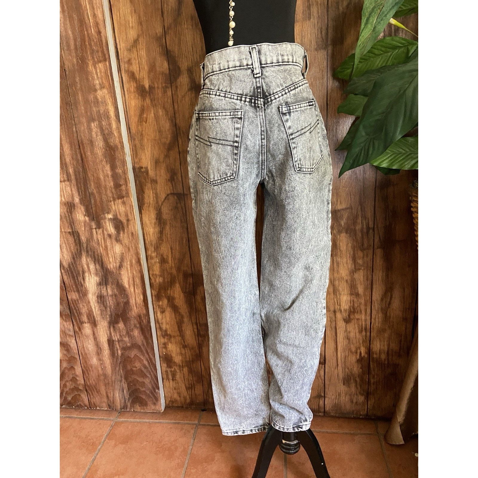 & Other Stories Vintage Brittania Jeans Womens Acid Wash Size 9 High rise Size 29" - 6 Thumbnail