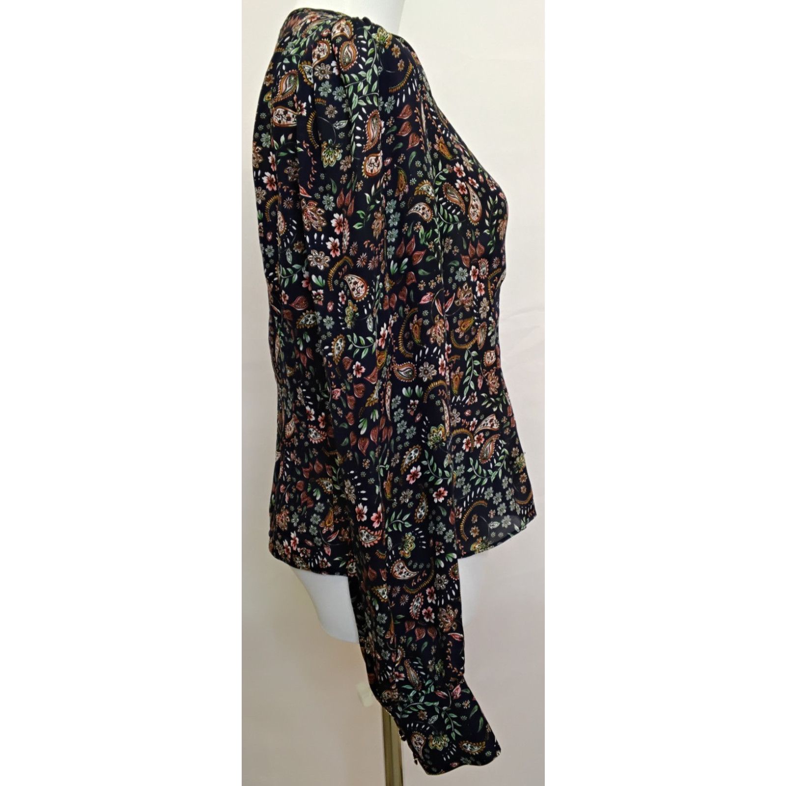 NICHOLAS Nicholas Blouse Women's M Long Sleeve Paisley Pattern Size M / US 6-8 / IT 42-44 - 4 Thumbnail