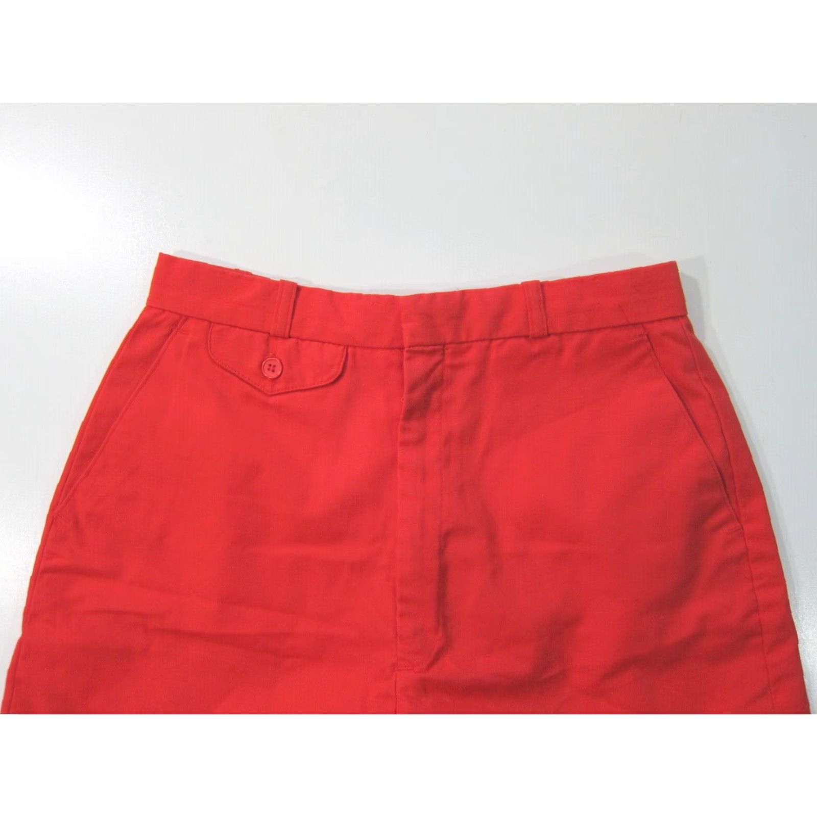 Vintage VINTAGE Casual Corner Shorts Women Small Chino High Rise Red Cotton Pocket Front Pockets Cuffed Zip 26" Waist Slim Rise Vintage Yes Size 26" / US 2 / IT 38 - 5 Thumbnail