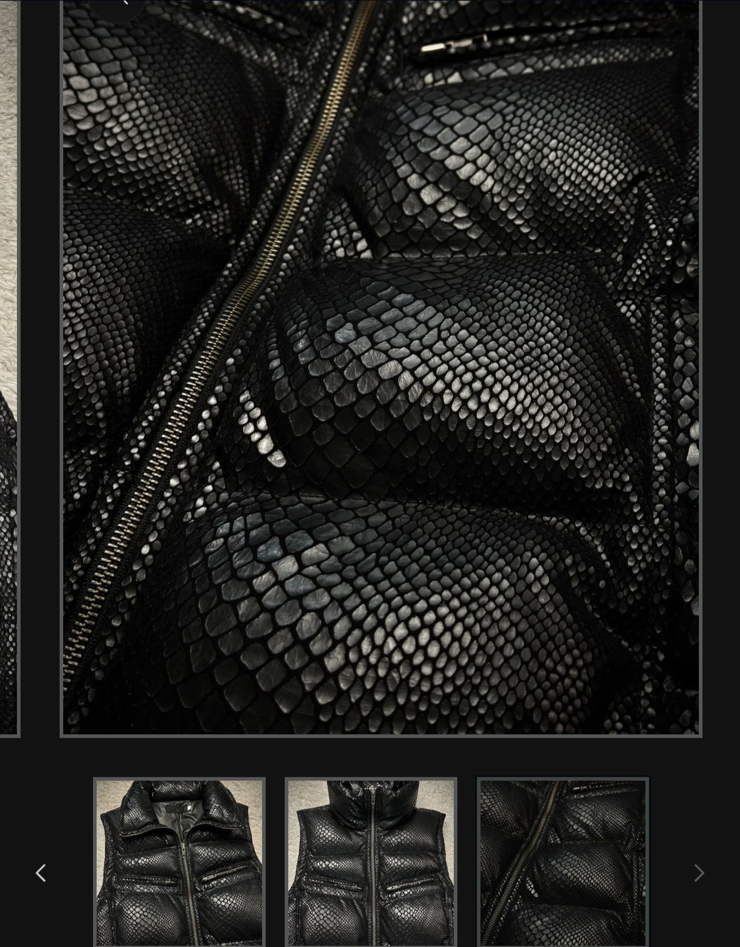 KMRii L7 Real Hip Python Puffer Vest Kmrii 16th Addiction Rick Size US S / EU 44-46 / 1 - 6 Thumbnail