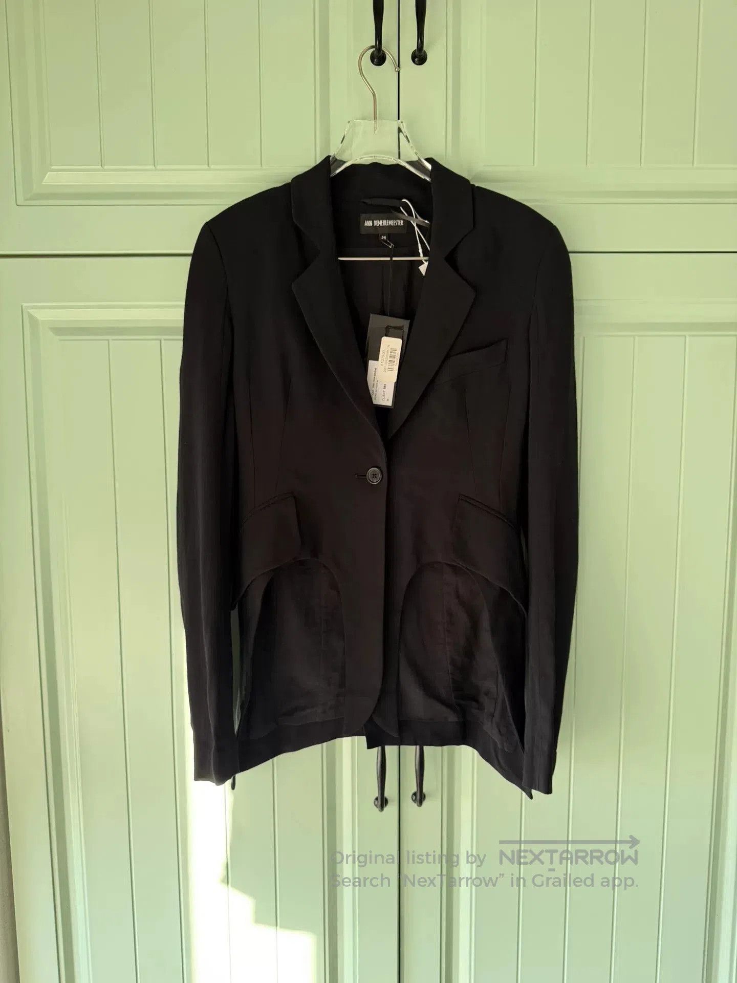 Ann Demeulemeester Ann Demeulemeester Black Blazer. Size XXS / US 00 / IT 34 - 1 Thumbnail