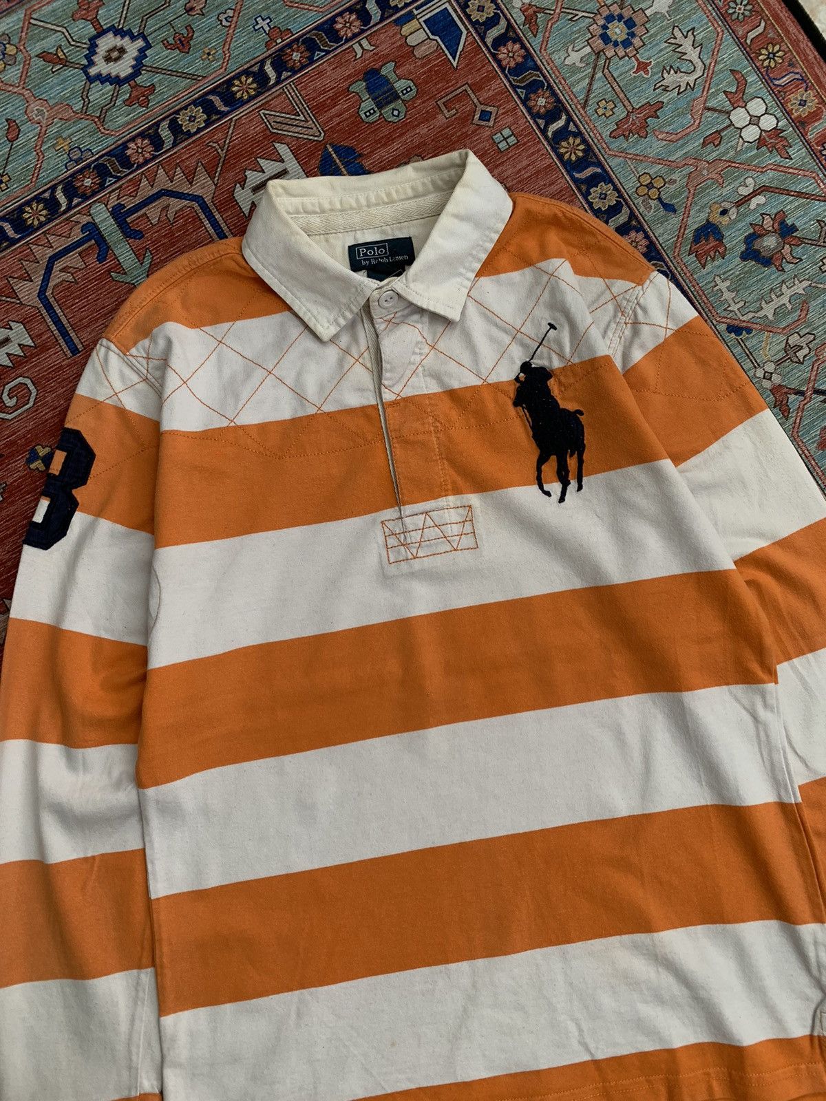 Polo Ralph Lauren RUGBY SHIRT POLO RALPH LAURENT STRIPE BIG LOGO Size US M / EU 48-50 / 2 - 2 Thumbnail