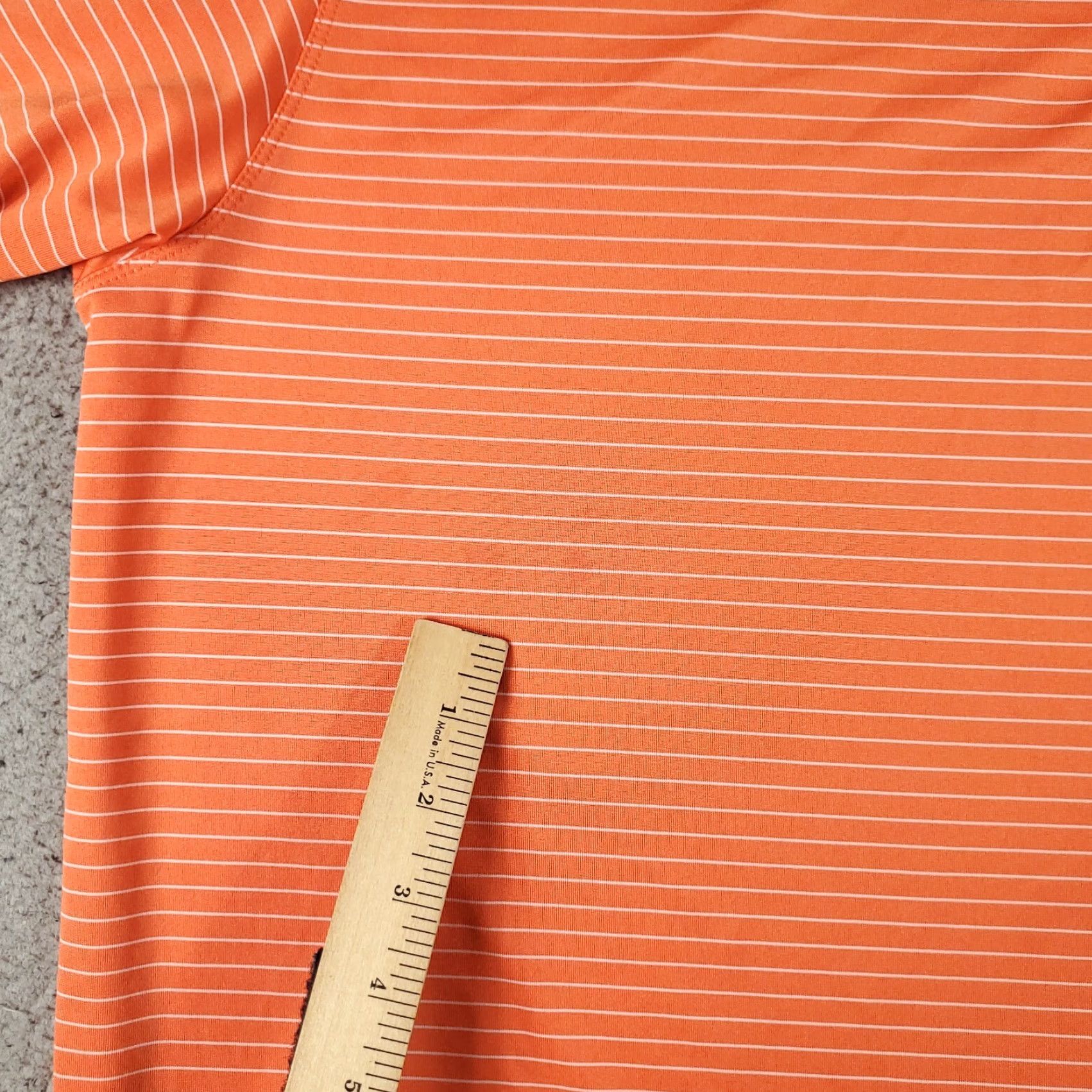 Nike Nike Polo Shirt Mens 2XL Orange Striped Golf Polo Shirt Nike Golf Casual Short Sleeve Shirt Mens Orange Striped Polo Size US XXL / EU 58 / 5 - 5 Thumbnail