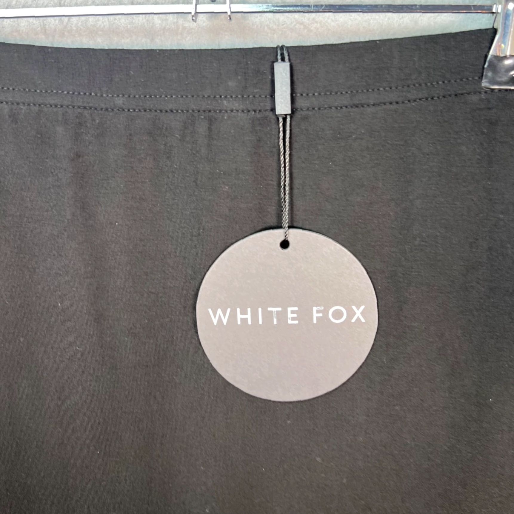 Vintage White Fox Skirt Womens Small Black Modal Mini Lettuce Hem Size 28" / US 6 / IT 42 - 5 Thumbnail