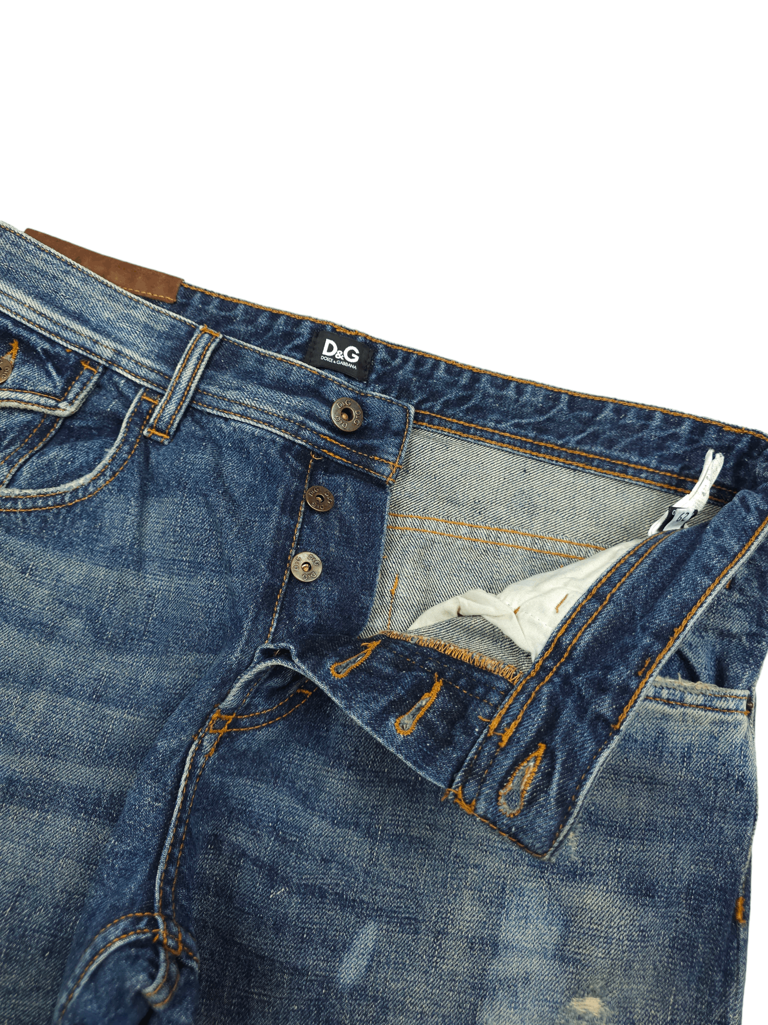 Dolce & Gabbana × Japanese Brand 💎 Size 29/30 Dolce Gabbana 90's Vintage Denim Jeans Y2K Size US 29 - 10 Thumbnail