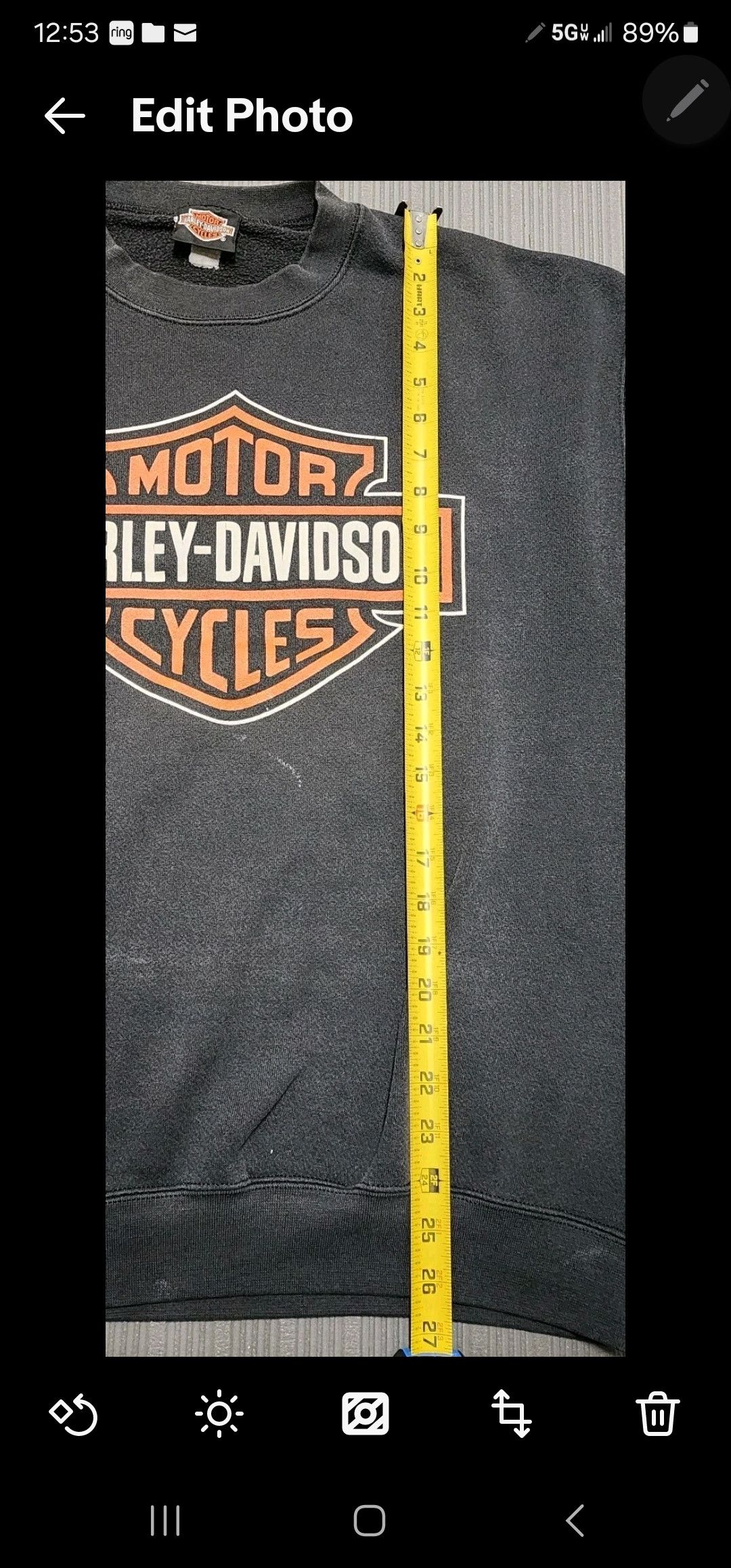 Harley Davidson Vtg Harley Davidson Redline Crewneck Pullover Sweater Large Size US XL / EU 56 / 4 - 6 Thumbnail