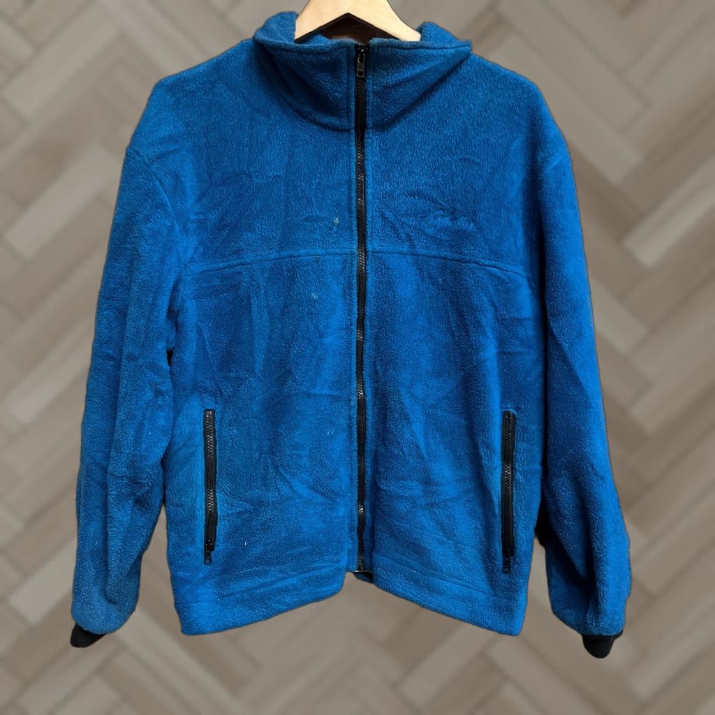 Vintage VINTAGE Cabela's Polartec Men’s Full Zip Fleece Jacket Blue L Size Big & Tall Canada Size US L / EU 52-54 / 3 - 1 Thumbnail