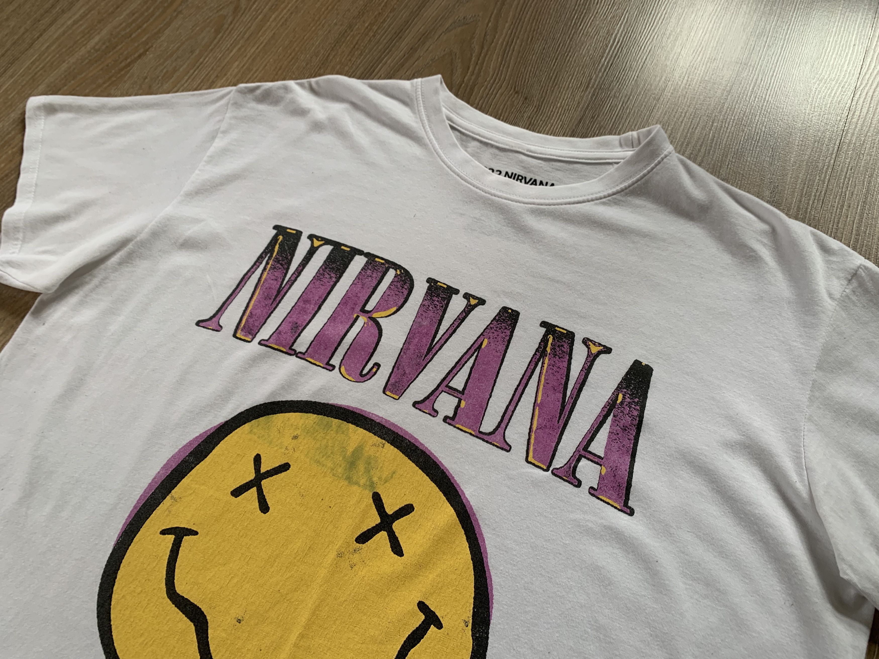 Band Tees × Nirvana Nirvana Logo Cotton White Printed T Shirt 2022 Size US M / EU 48-50 / 2 - 4 Thumbnail