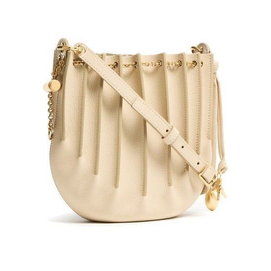 Chloe Chloe Sea Treasures Drawstring Deep Ivory Grained Leather Sh Size ONE SIZE - 2 Thumbnail