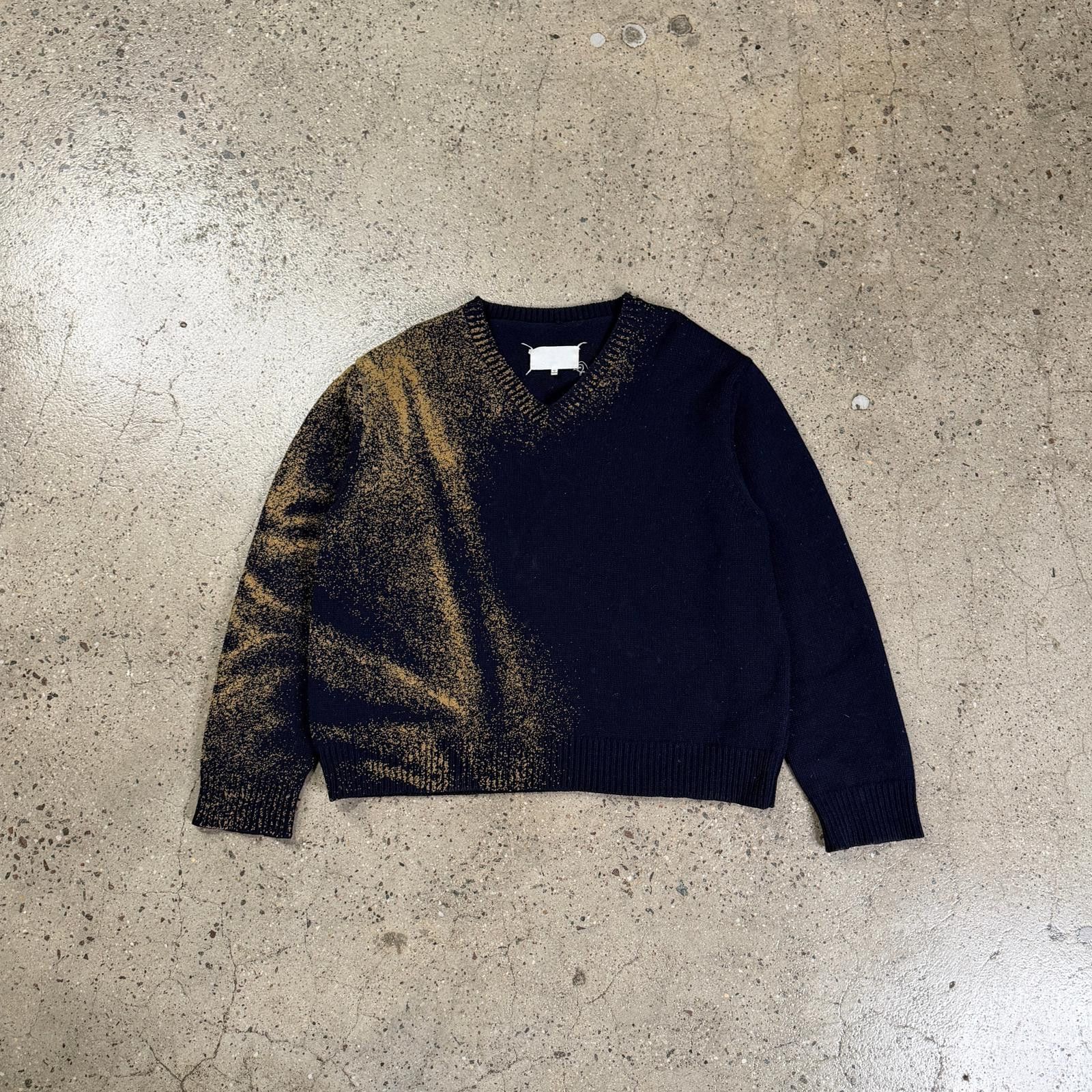 Maison Margiela MAISON MARGIELA Paneled Knit Sweater | Grailed