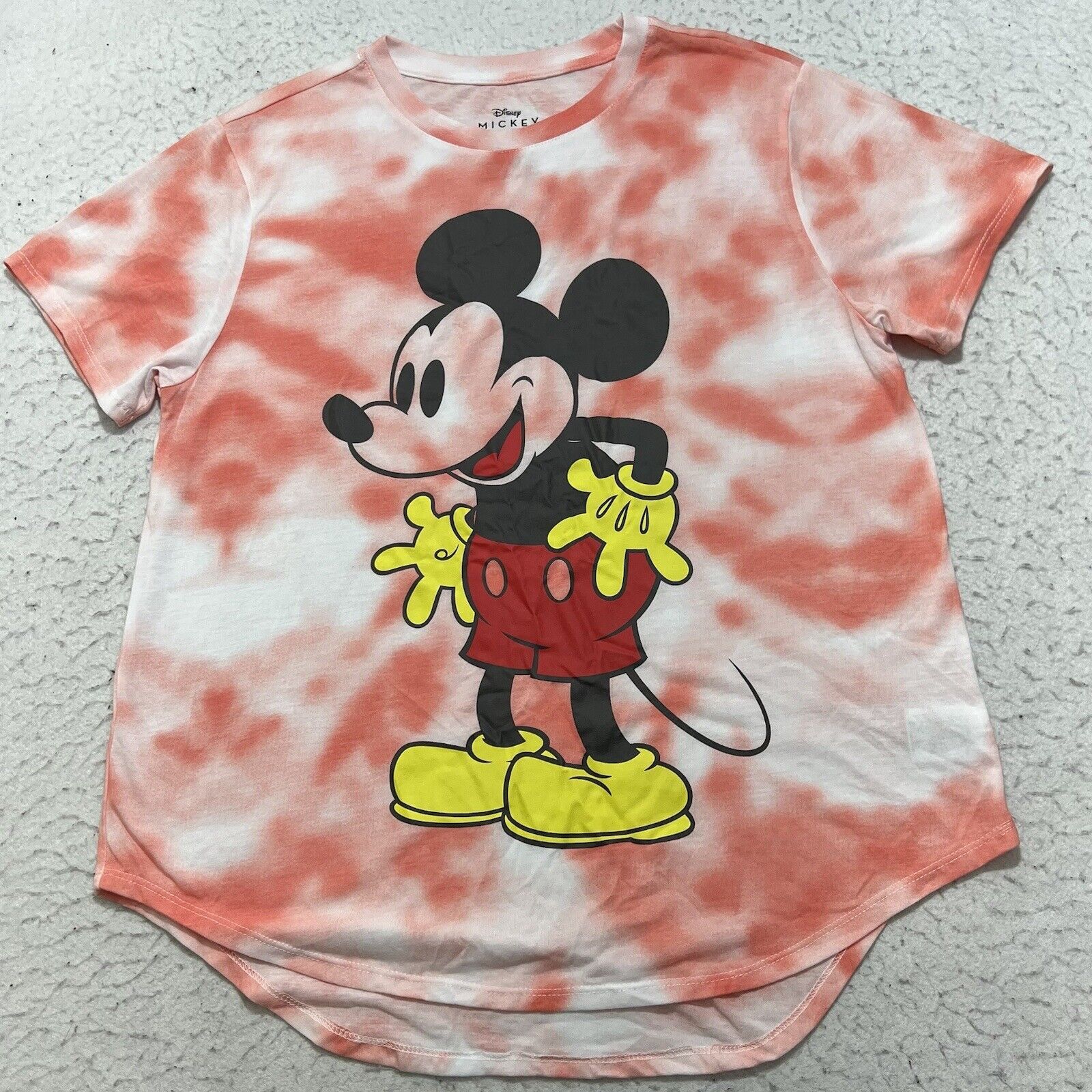 Disney Disney Mickey Mouse XXL Tee Pink Tie Dye Graphic T Shirt Size XXL / US 16-18 / IT 52-54 - 1 Thumbnail