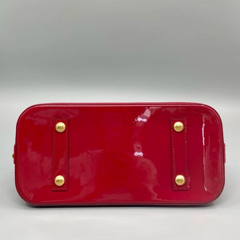 Louis Vuitton Louis Vuitton Louis Vuitton Red Patent Leather Shell Bag-2 Size ONE SIZE - 4 Thumbnail