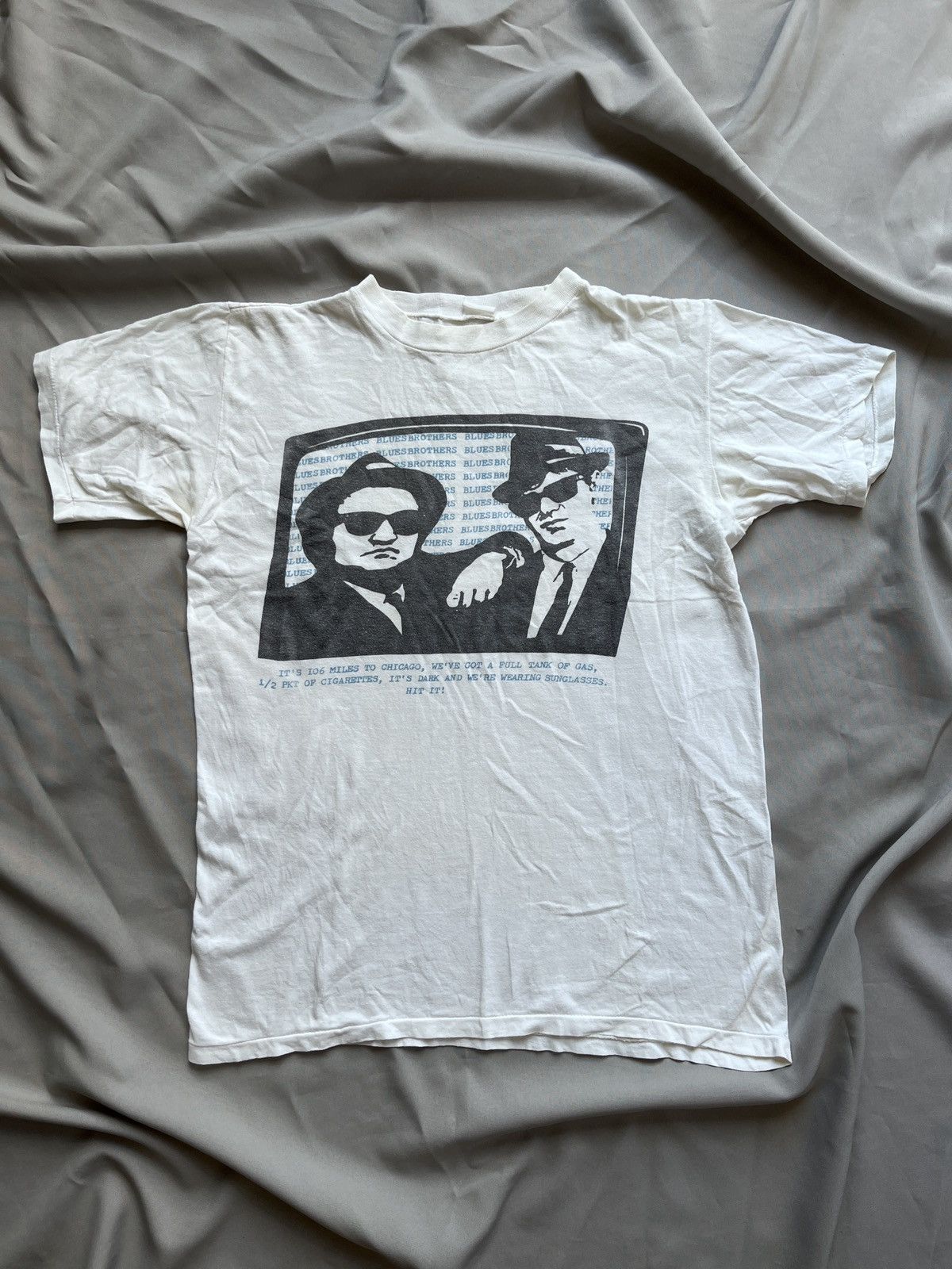 80's Blues Brothers Vintage Single Stitch White T-Shirt