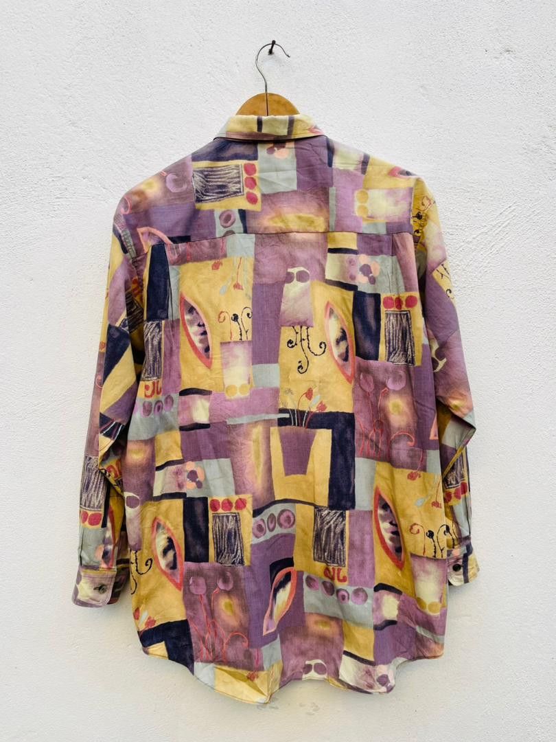 Japanese Brand Vintage INC-X Artist Designed Fashion Style Shirt Size US L / EU 52-54 / 3 - 2 Thumbnail