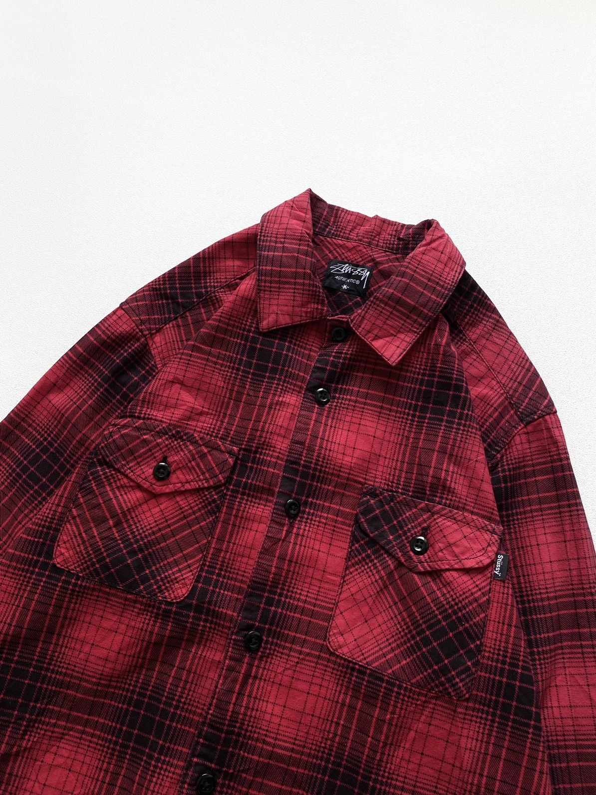 Stussy STUSSY Plaid Shirt Double Pocket Size US L / EU 52-54 / 3 - 2 Thumbnail