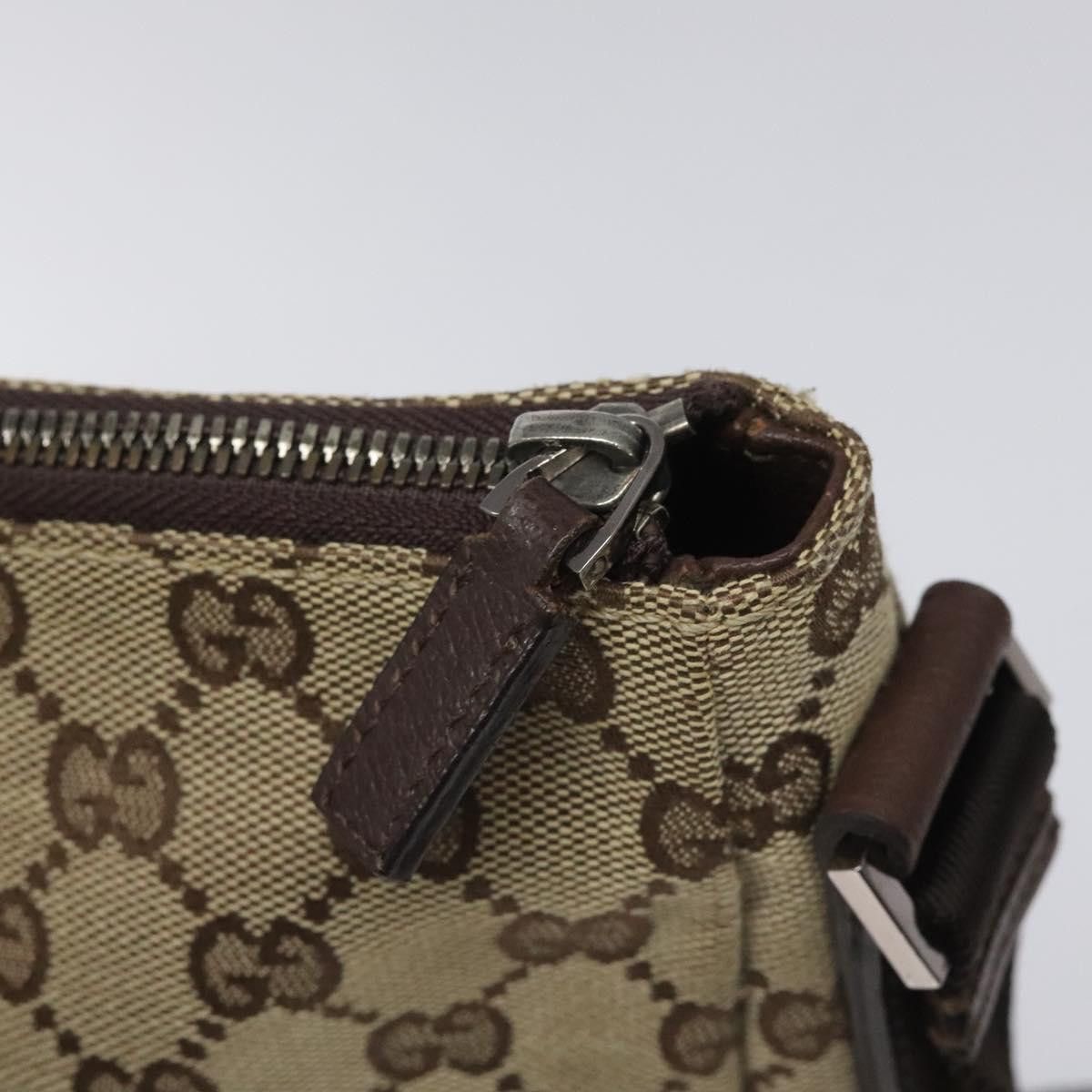 Gucci GUCCI GG Canvas Shoulder Bag Beige Silver Size ONE SIZE - 15 Thumbnail