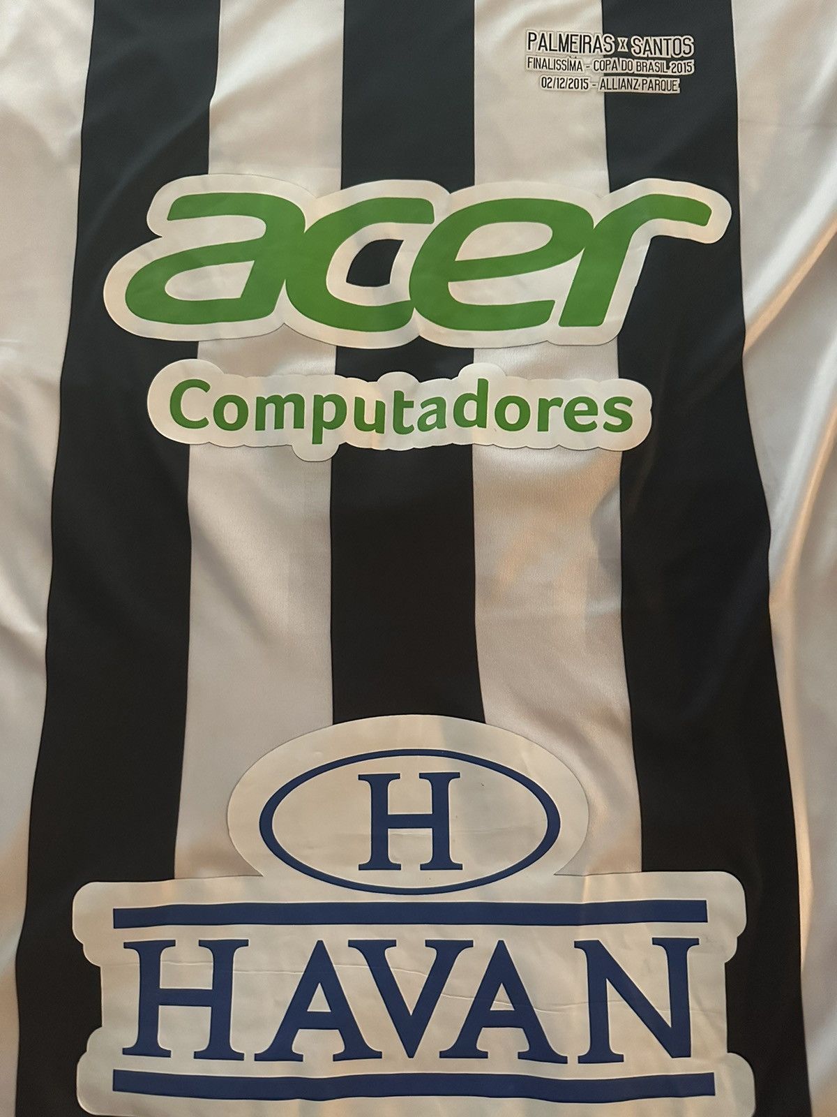 Nike Santos FC Away Jersey Match worn 2015 Nike Finals Brazil Cup Size US M / EU 48-50 / 2 - 4 Thumbnail