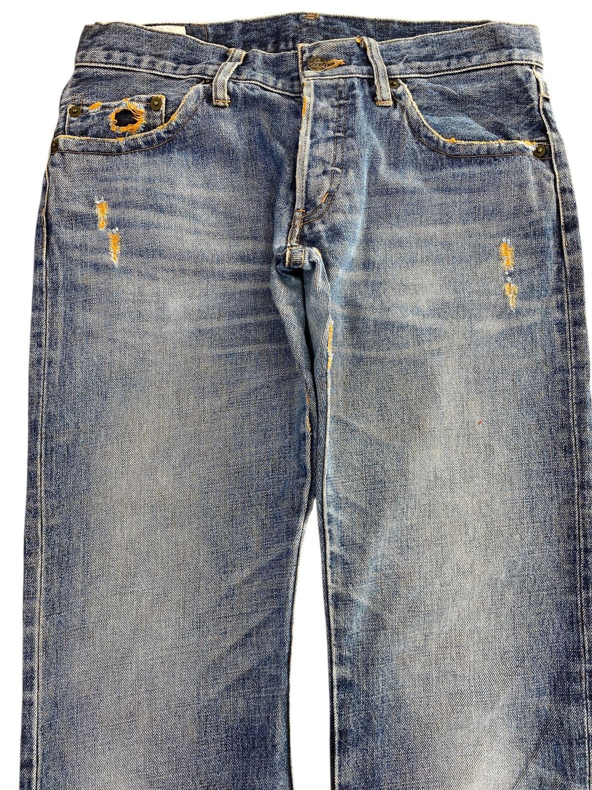 Takeo Kikuchi Takeo Kikuchi Whiskered Light Wash Whiskered Style Jeans Size US 30 / EU 46 - 2 Thumbnail