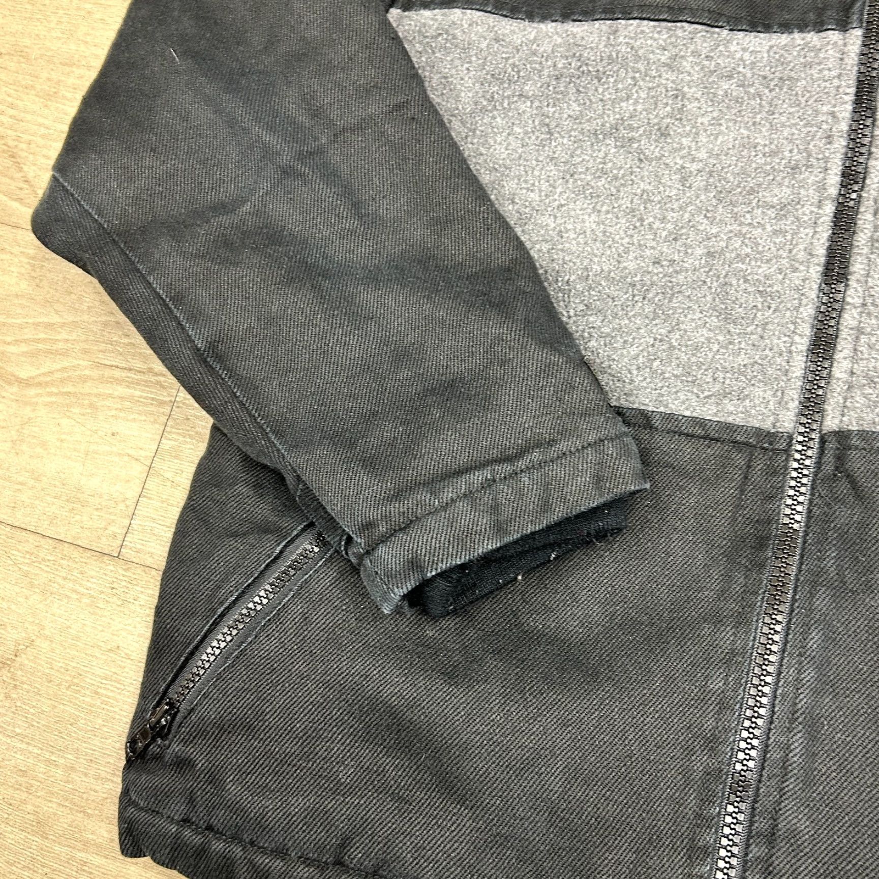 Kappa VINTAGE Manastash Jacket Mens Small Black Grey Fleece Hemp Polyester Seattle 90s Size US S / EU 44-46 / 1 - 3 Thumbnail