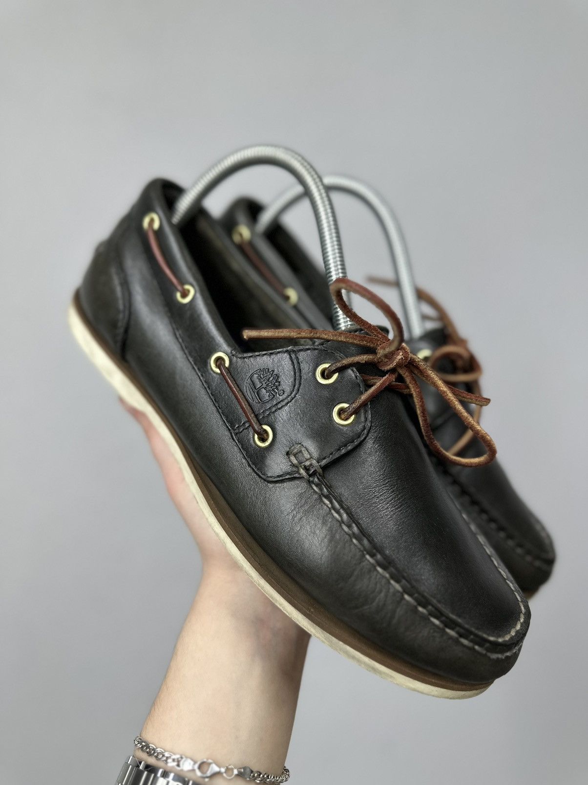 Timberland Vintage Loafers Timberland Shoes Leather Brown Guidi AS 98 Size US 8 / EU 41 - 2 Thumbnail
