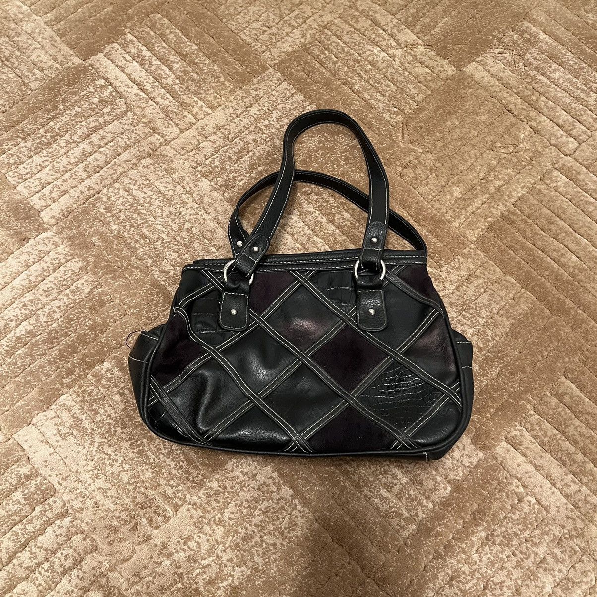 Other Black leather shoulder bag with silver hardware, Size ONE SIZE - 4 Thumbnail