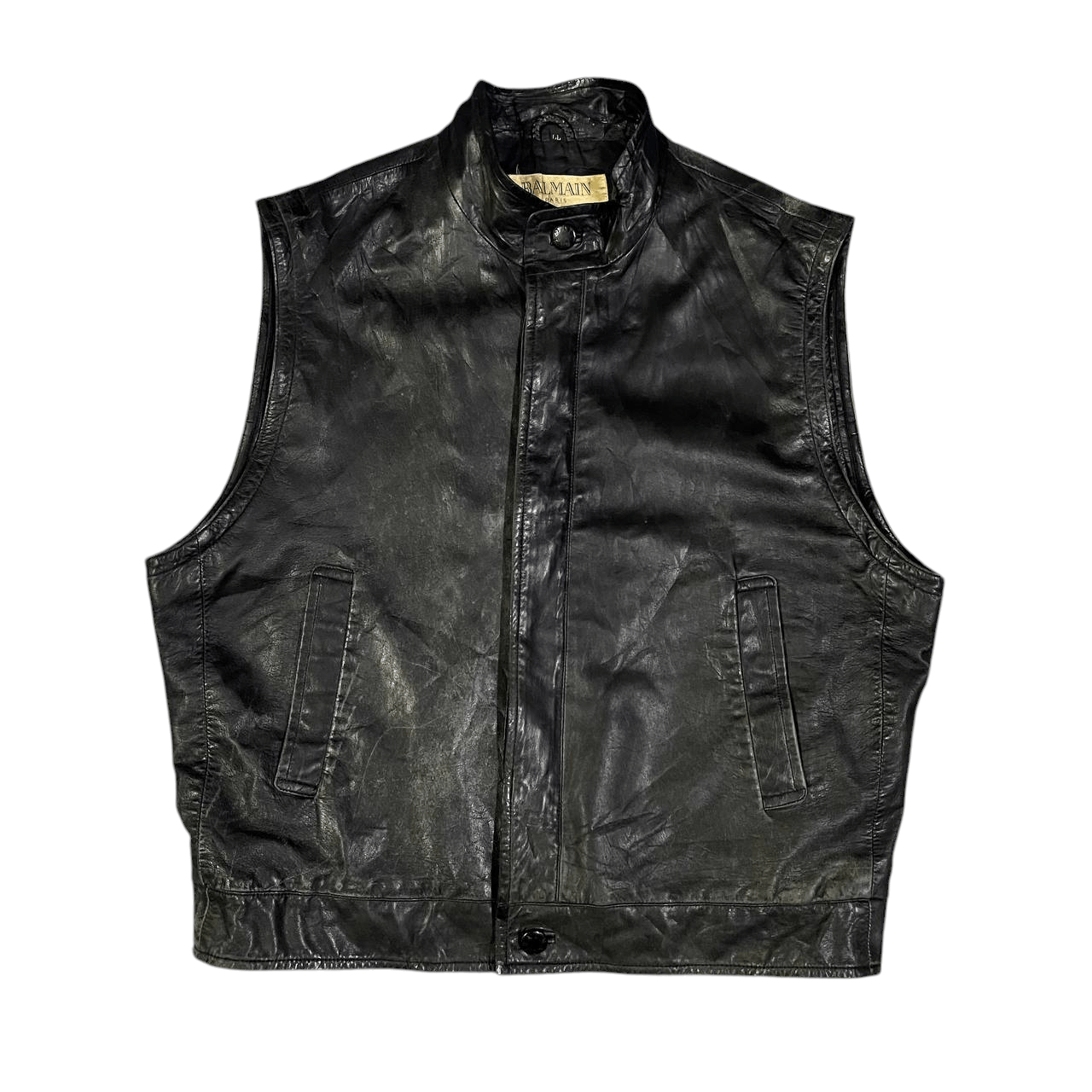 Balmain Balmain Paris Leather Vest Size US L / EU 52-54 / 3 - 1 Thumbnail