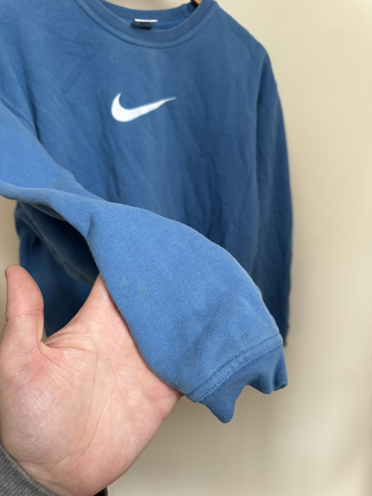 Nike × Vintage Vintage 90s Nike Big Logo Sweatshirt Size US M / EU 48-50 / 2 - 9 Thumbnail