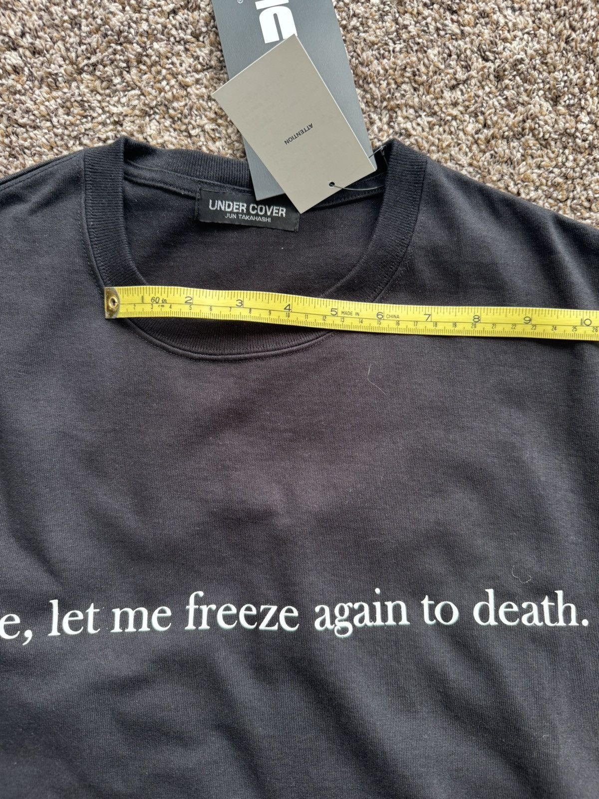 Undercover Undercover COLD SONG Klaus Nomi Tee 2017 SS/AW Size US M / EU 48-50 / 2 - 5 Thumbnail
