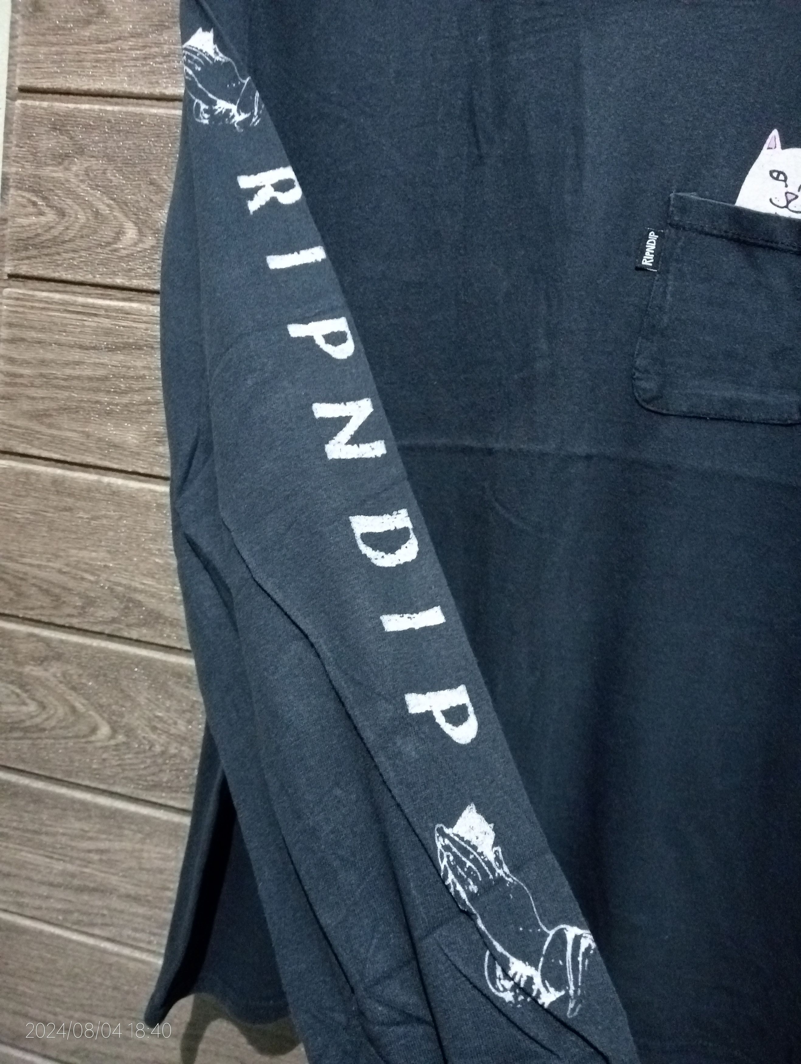 RIPNDIP Vintage Rip N Dip Clothing Single Pocket Long Sleeve Tshirt Size US L / EU 52-54 / 3 - 8 Thumbnail
