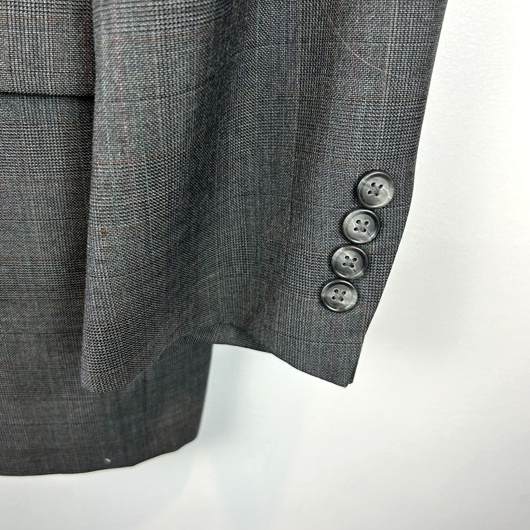 Hart Schaffner Marx Hart Schaffner Marx Sport Coat Blazer Mens 41 Gray Wool 2 Button Notch Lapel Regular Size 42R - 7 Thumbnail