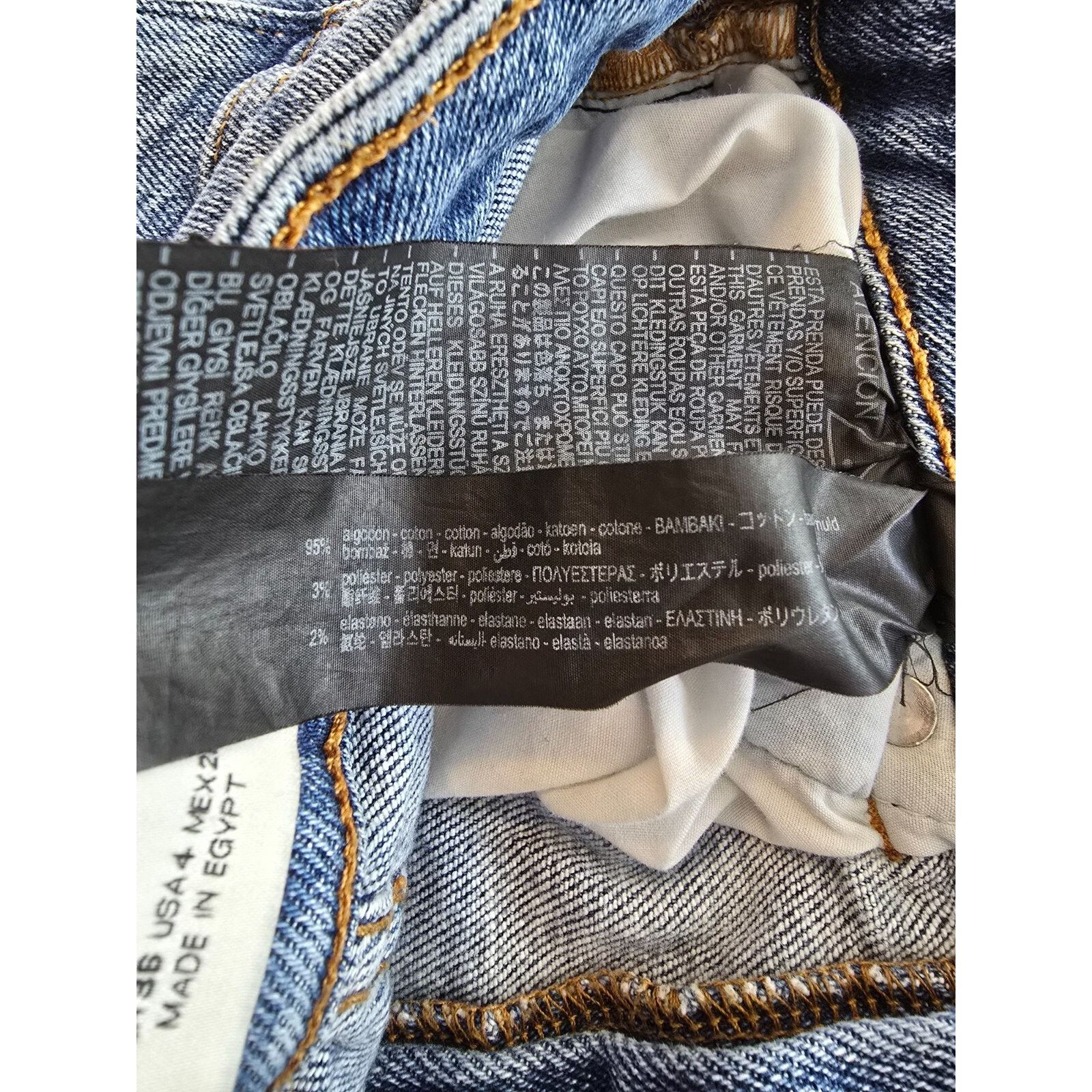 Zara Zara Jeans Womens Size 4 Stretch High Rise Skinny Blue Denim Size 27" / US 4 / IT 40 - 6 Thumbnail