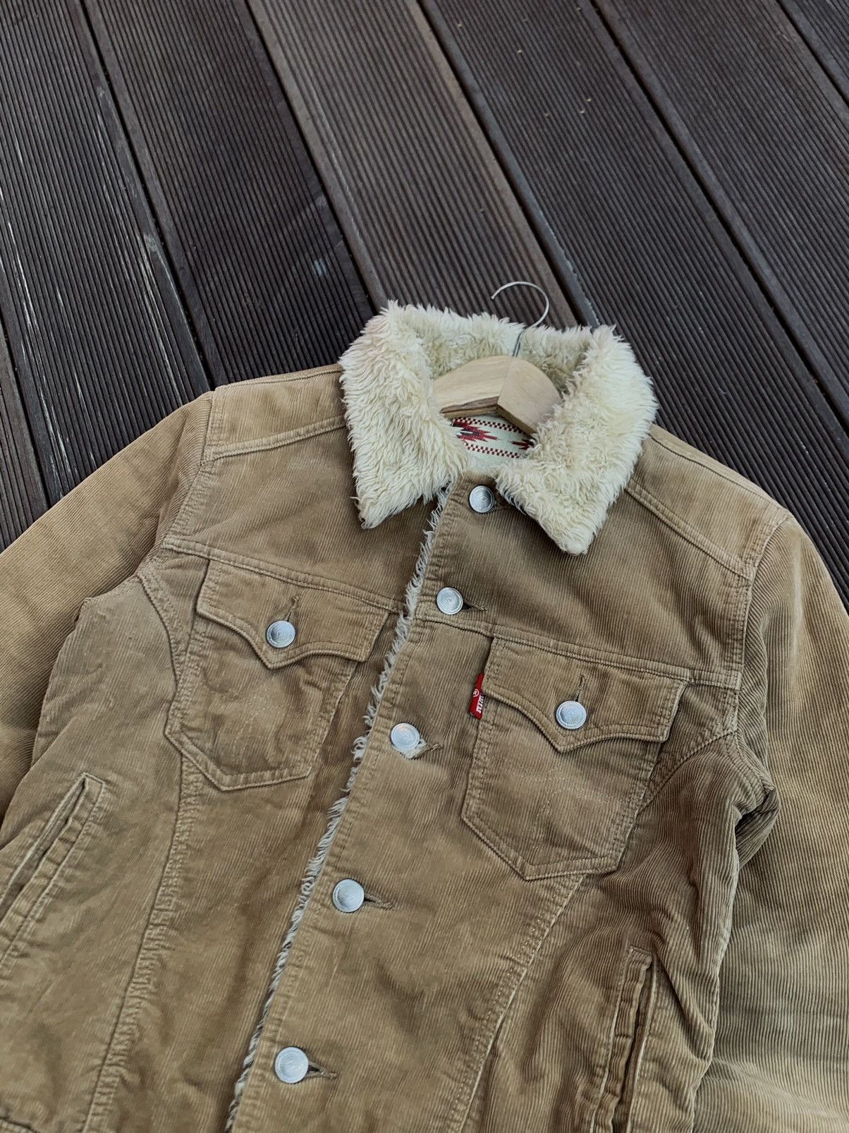 Edwin Exlusive Vintage Edwin Curduroy Fur Jacket Size US L / EU 52-54 / 3 - 3 Thumbnail