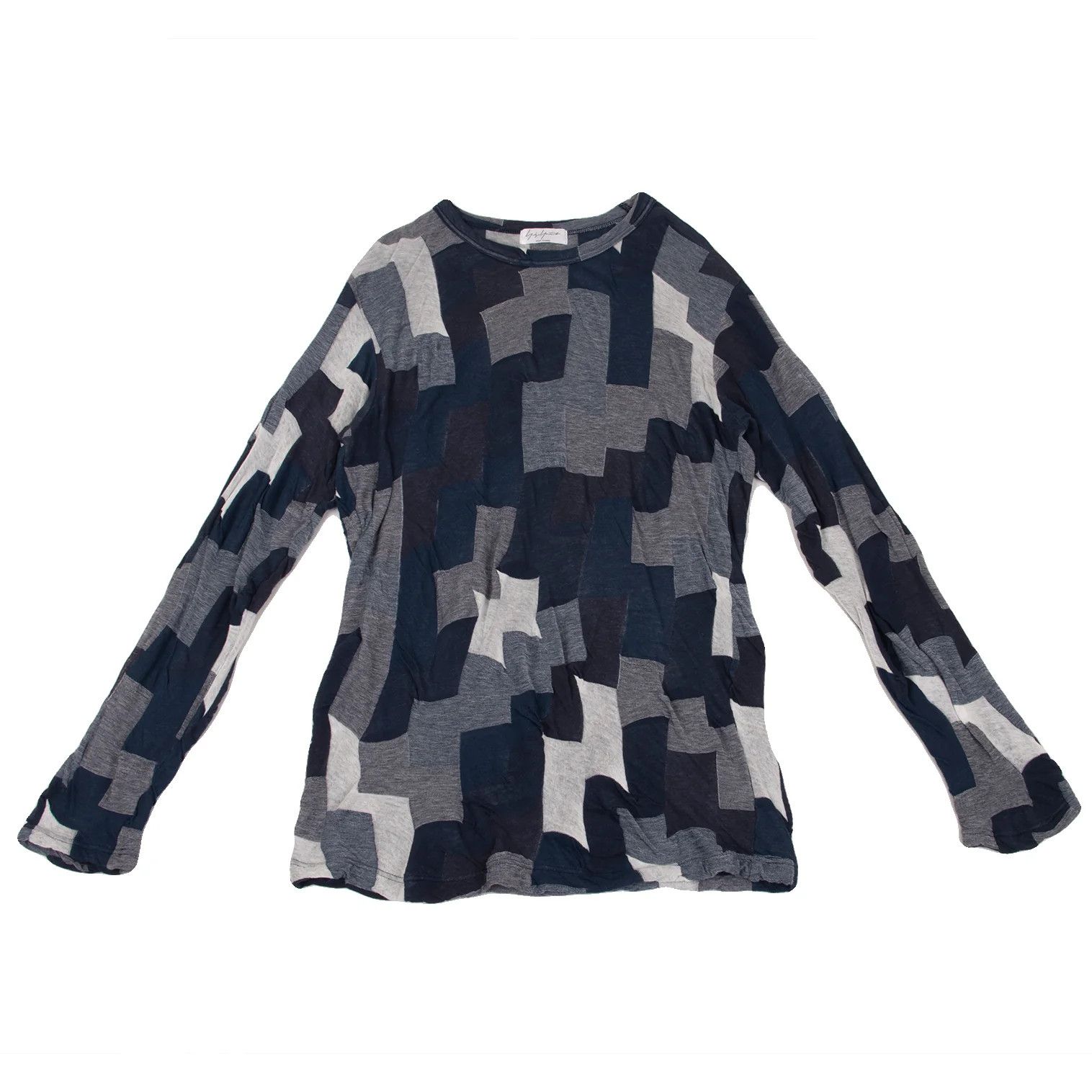Yohji Yamamoto Yohji Yamamoto Cotton Panel Cut Sew Top Size US M / EU 48-50 / 2 - 1 Thumbnail
