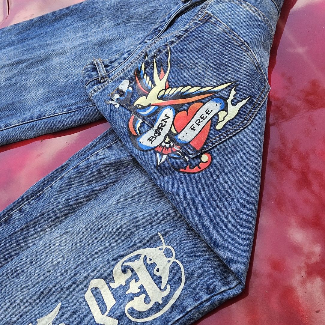 Christian Audigier × Ed Hardy Vintage Ed Hardy Jeans S32 Size US 32 / EU 48 - 2 Thumbnail