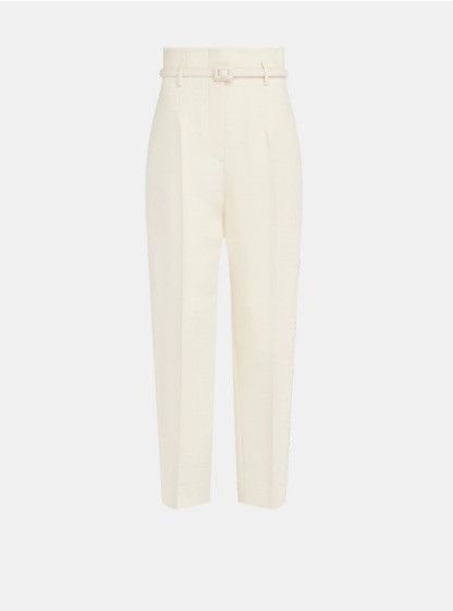 o1w1db10924 Wool And Silk Pant in Ecru