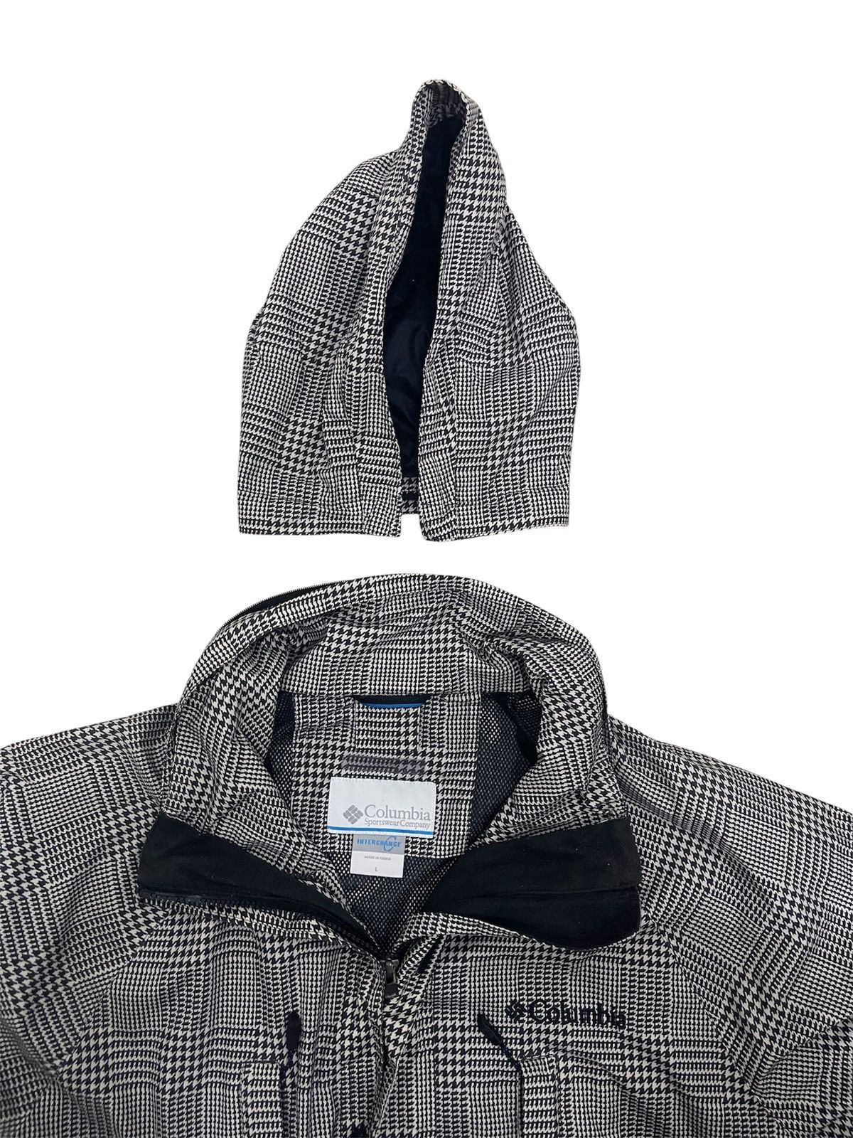 Columbia Columbia Interchange Omni-Tech Houndstooth Gorpcore Jacket Size US L / EU 52-54 / 3 - 5 Thumbnail