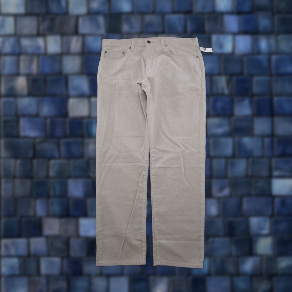Gap Gap 1969 Mens Pants Corduroy Slim Straight Beige 36x30 Chino New NWT Vintage No N/A Size US 36 / EU 52 - 1 Thumbnail